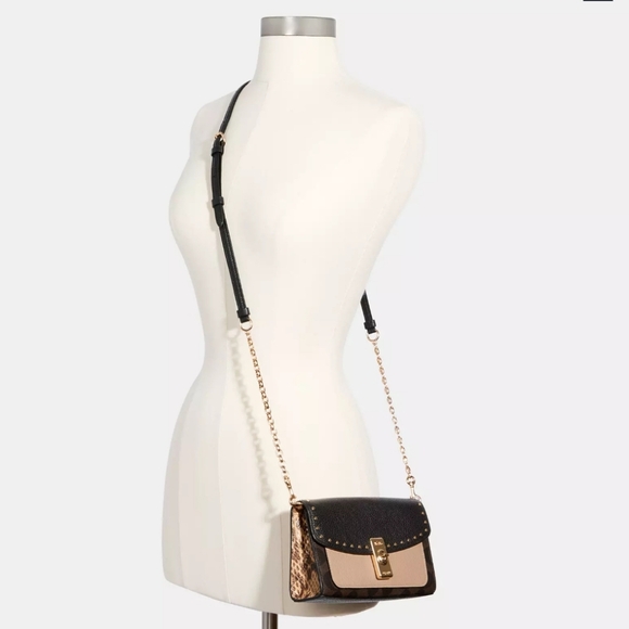 Coach Lane Crossbody in Signature Canvas with Rivets - Picture 10 of 10